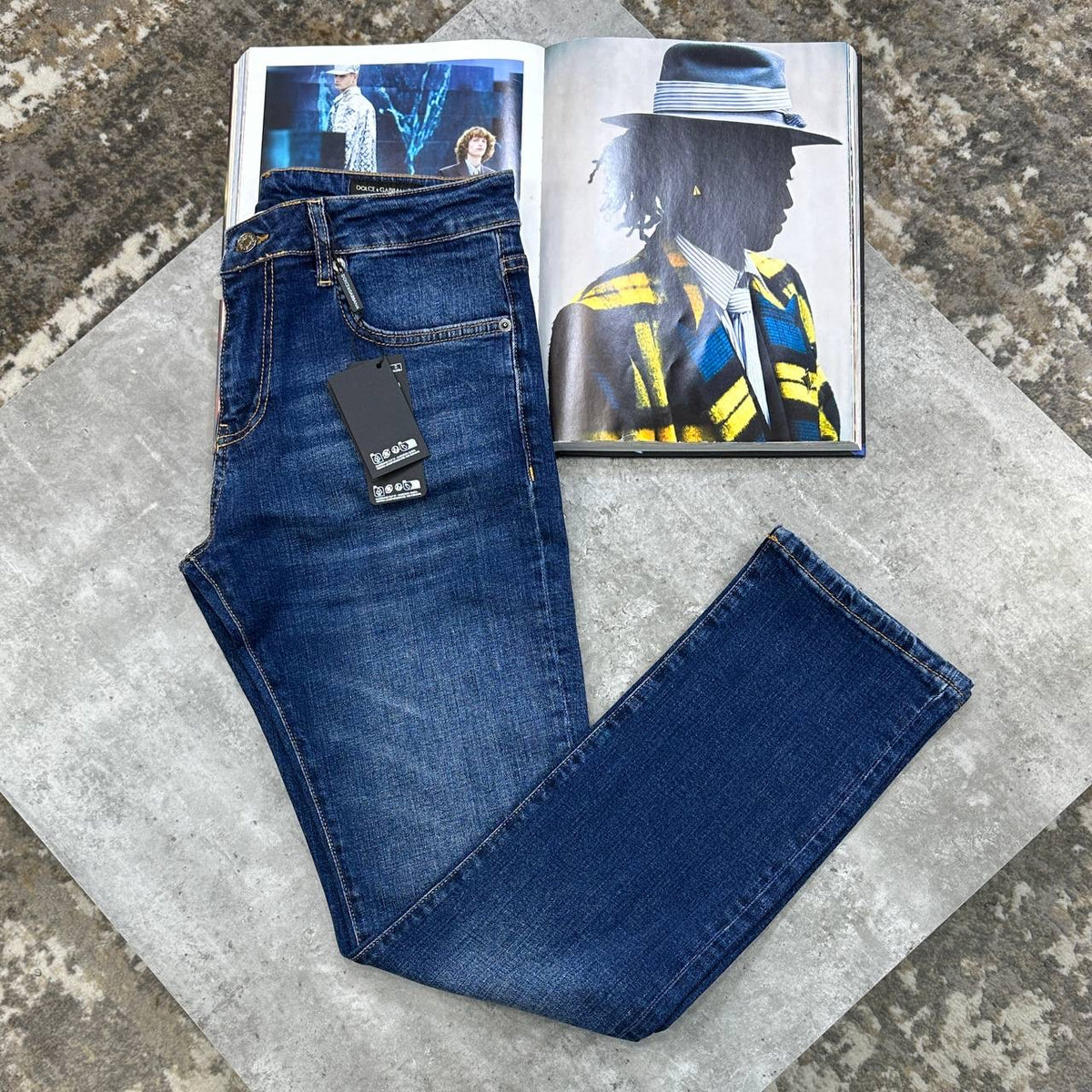 D&G REGULAR FIT JEANS NAVY