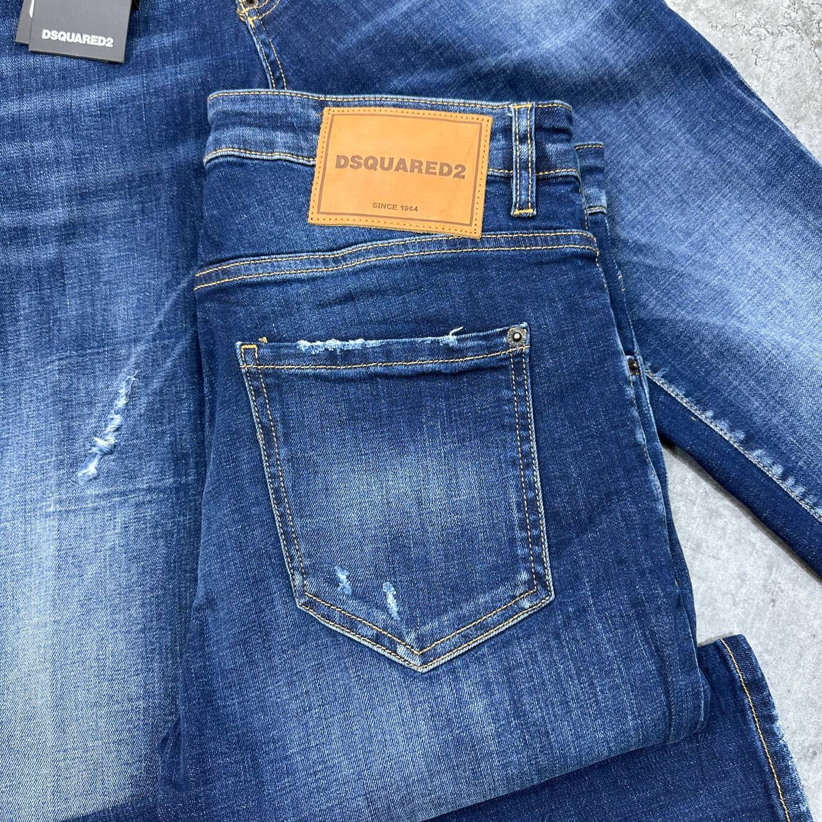 DSQD SLIM FIT JEANS BLUE
