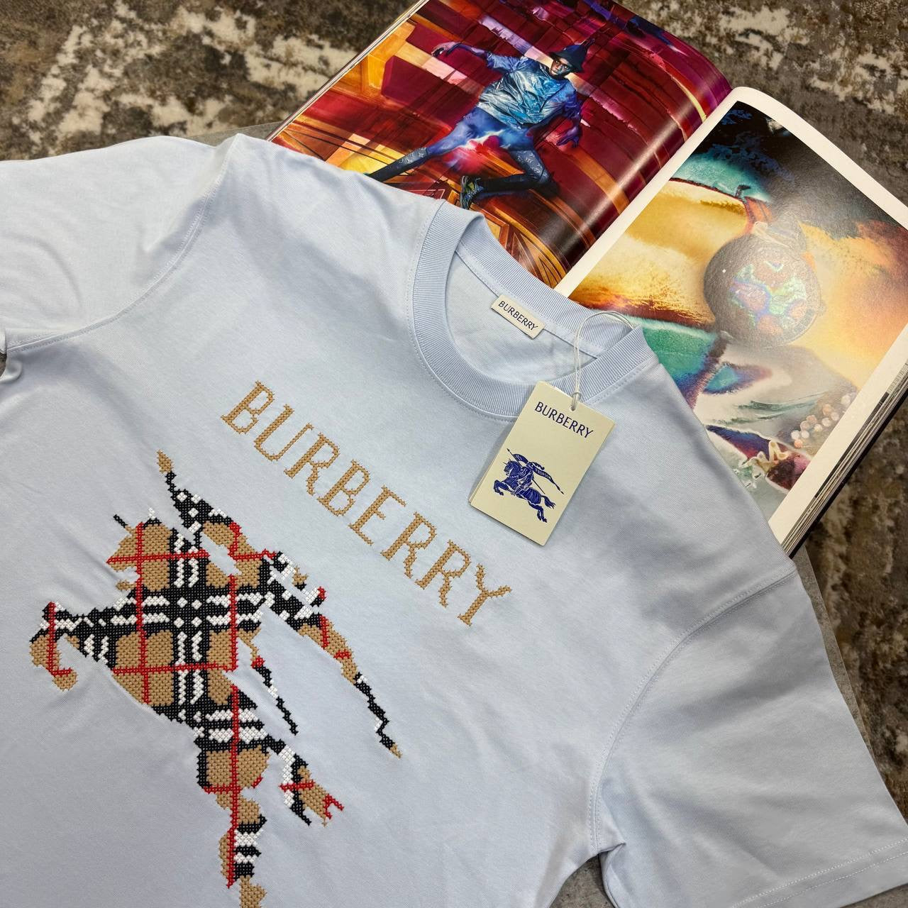 BRBRY T-SHIRT LIGHT BLUE