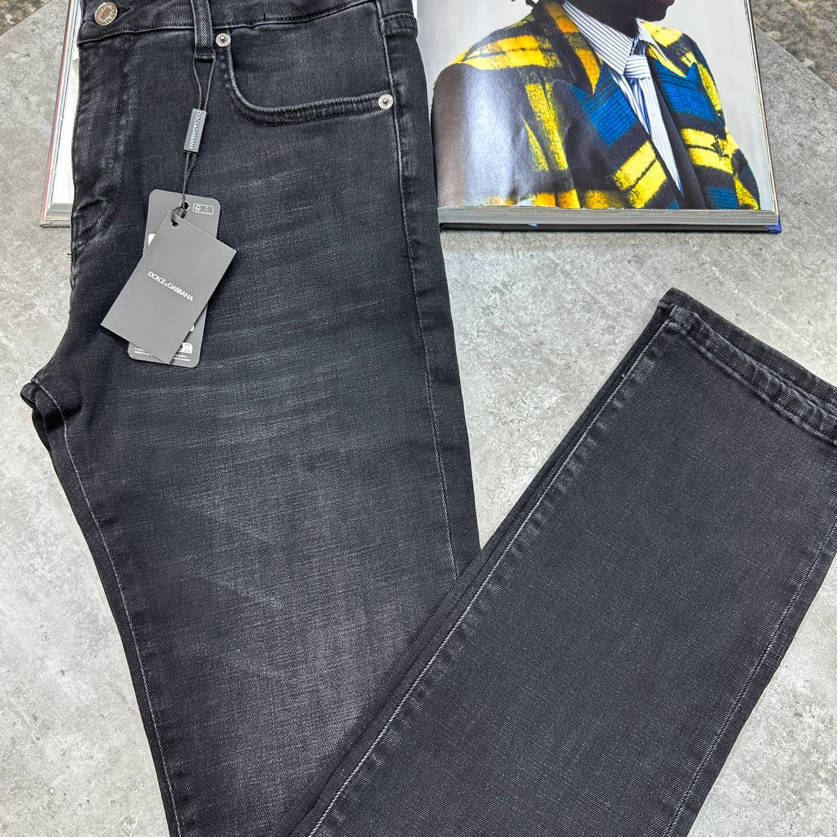 D&G REGULAR FIT JEANS BLACK