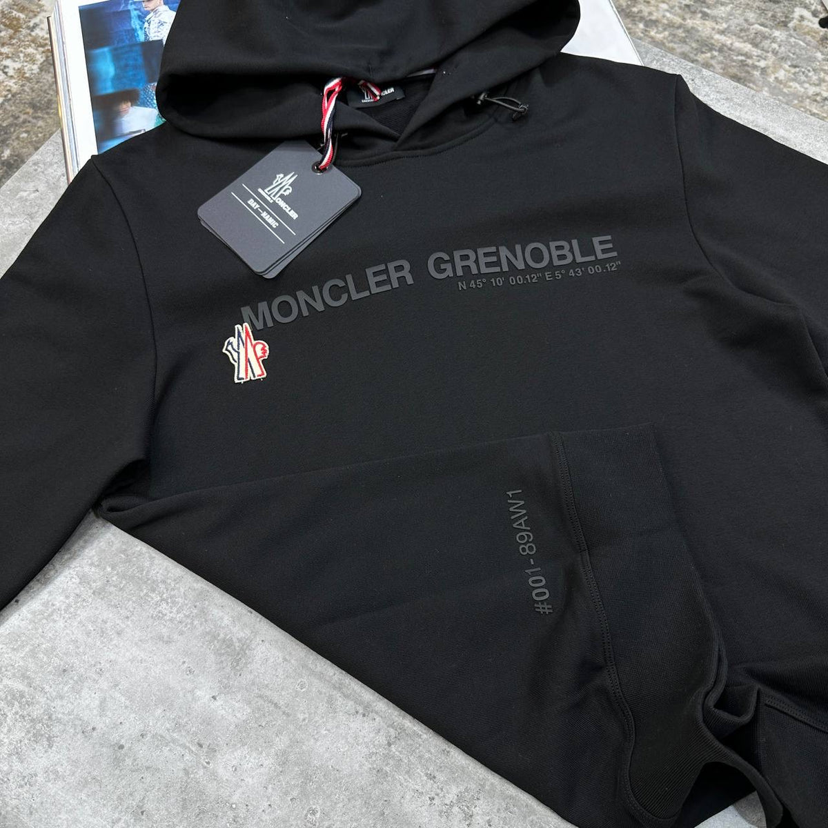 NCLR FRONT WRITING HOODIE BLACK