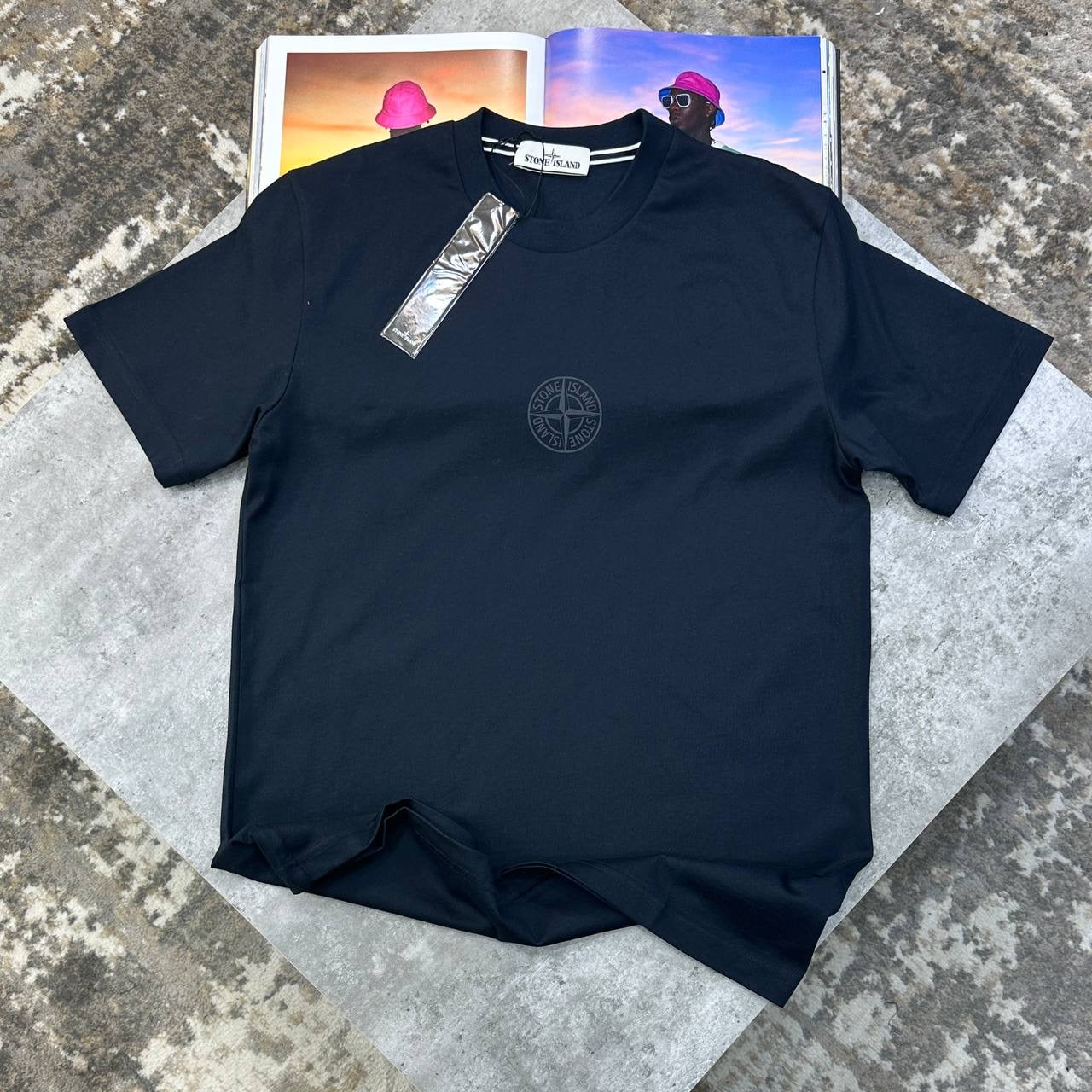 SI BACK BIG LOGO T-SHIRT NAVY