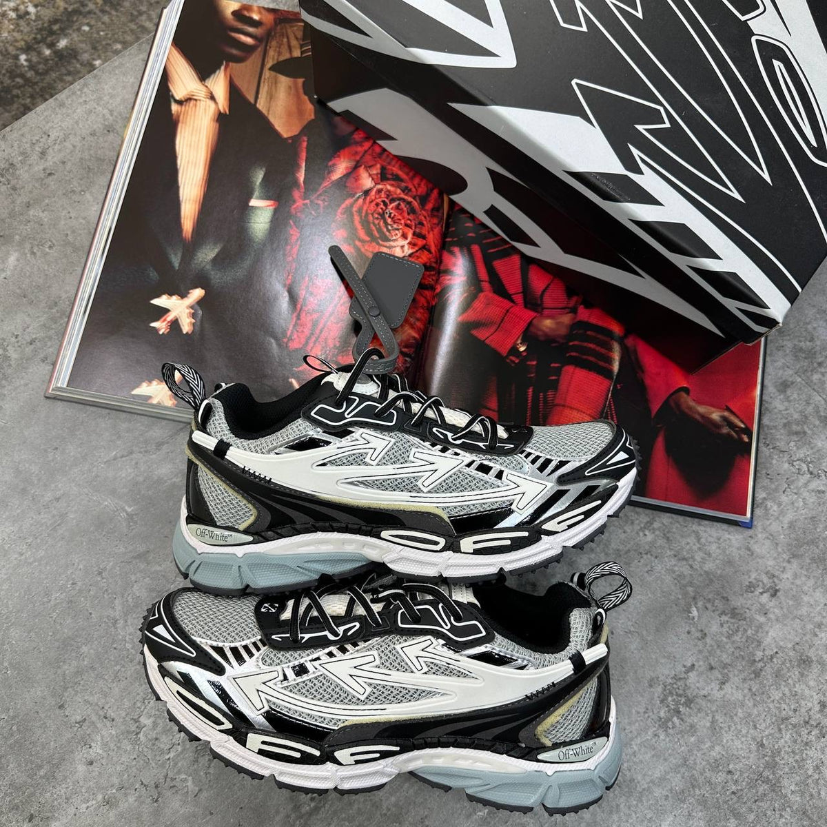 OFF-W TRAINERS GREY|BLACK