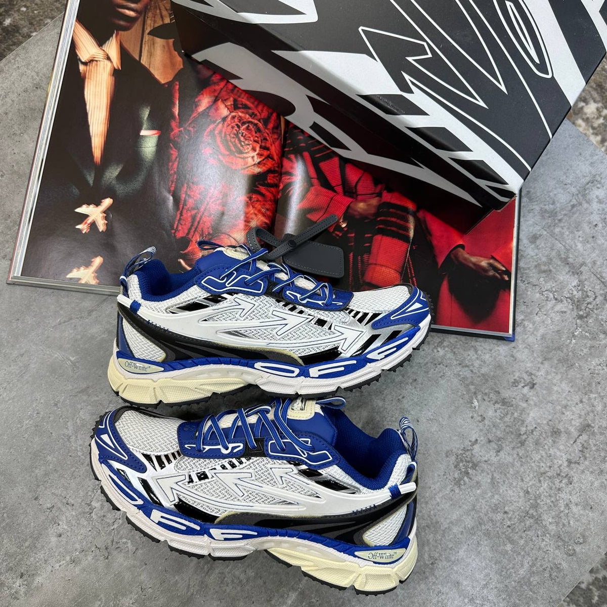 OFF-W TRAINERS BLUE