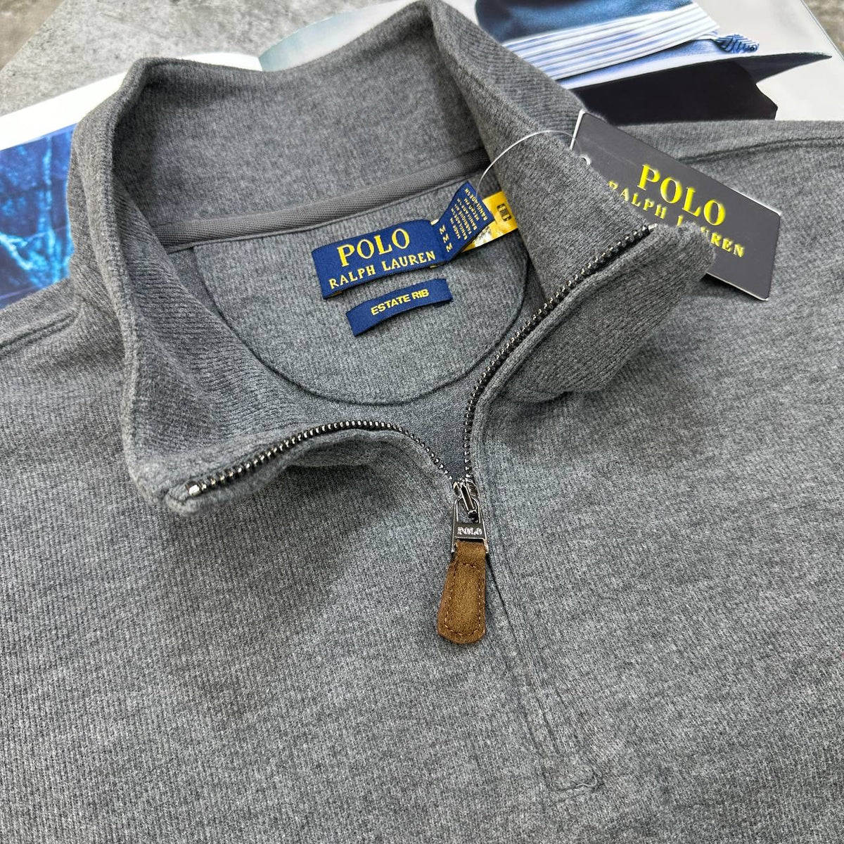 R|L HALF ZIP LIGHTGREY