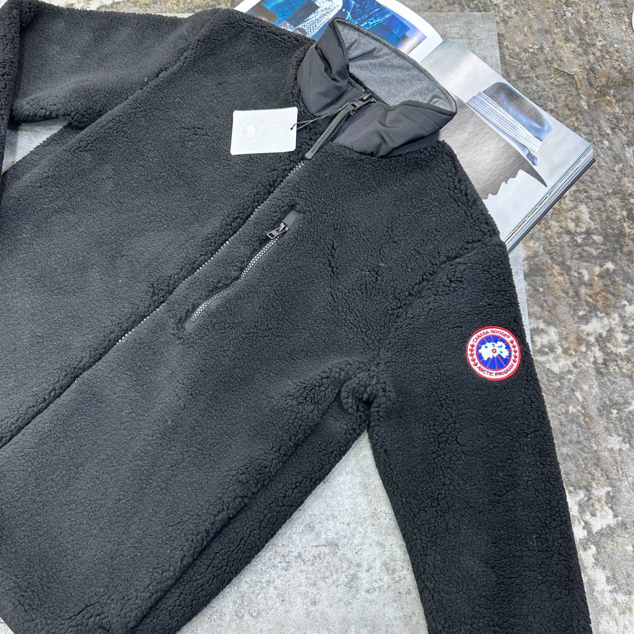 CG FLEECE JACKET BLACK