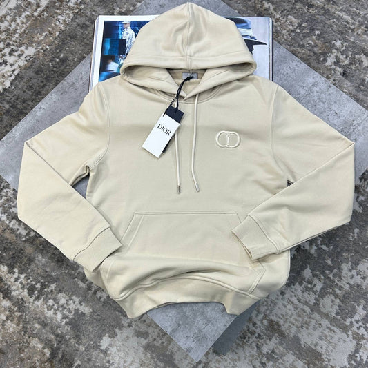 CD HOODIE DARK BEIGE