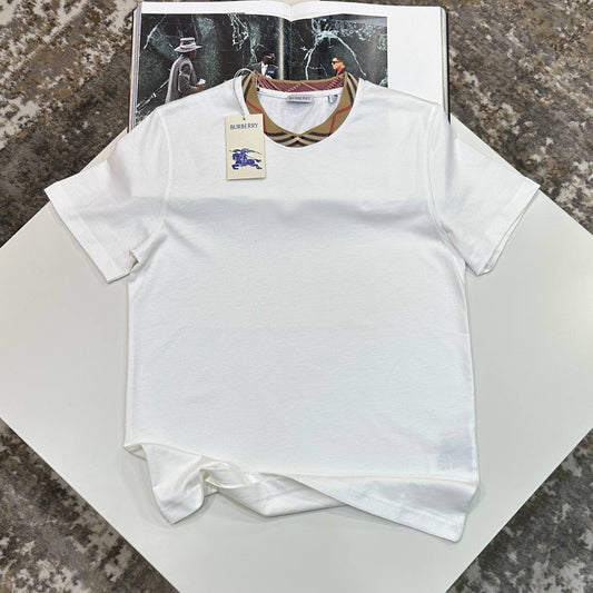 BRBRY ROUND NECK T-SHIRT WHITE