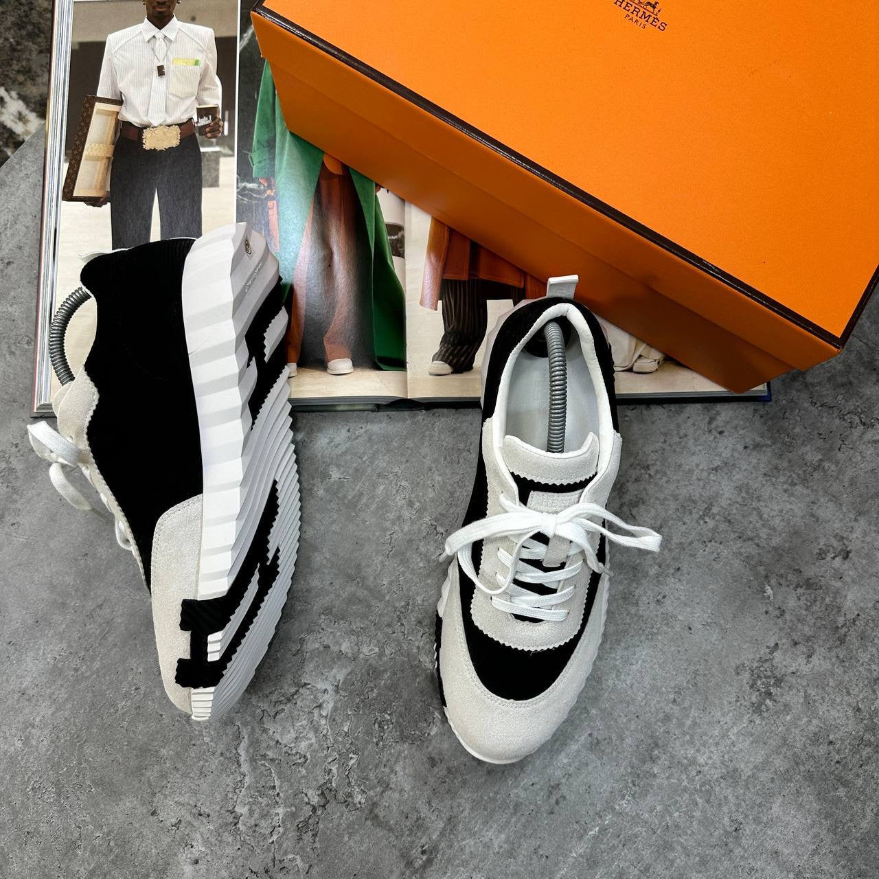 HRMS BOUNCING TRAINERS GREY-BLACK