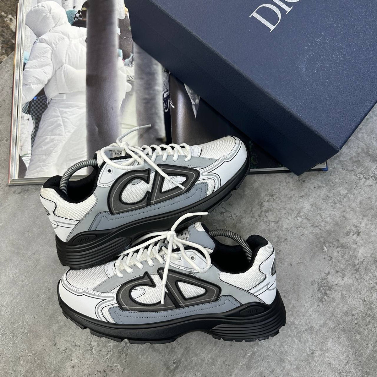 B-30 TRAINERS WHITE|GREY