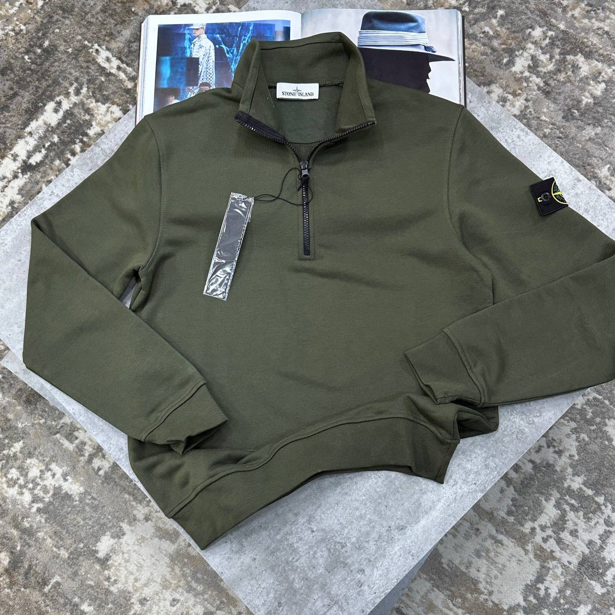 SI SIDE BADGE HALFZIP KHAKI