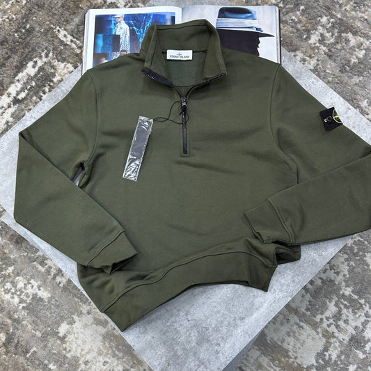 SI SIDE BADGE HALFZIP KHAKI