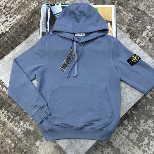 SI HOODIE SIDE BADGE PALEBLUE