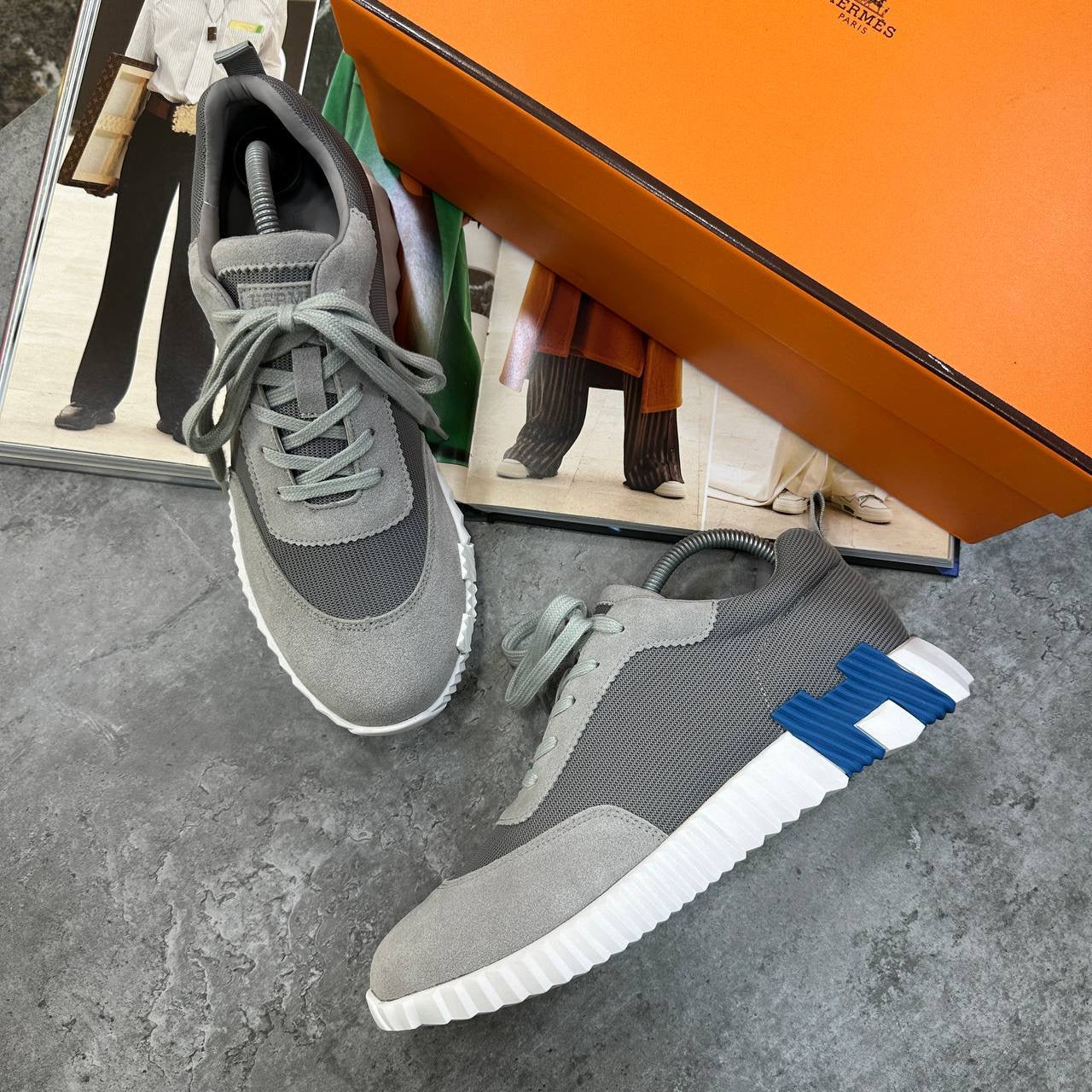 HRMS BOUNCING TRAINERS GREY-BLUE