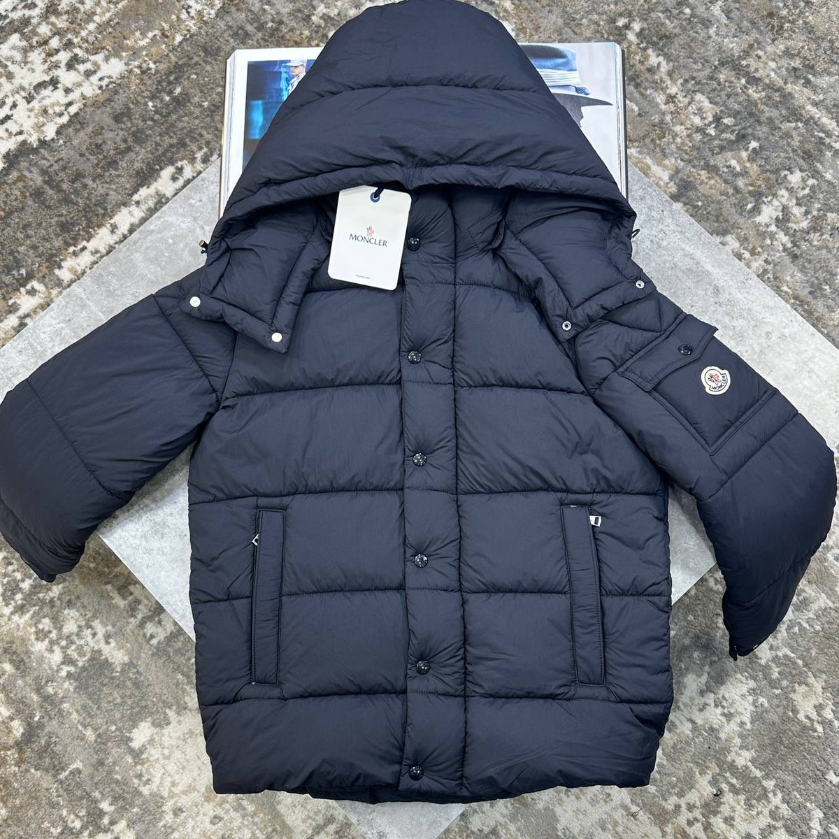 NCLR MAYA FULL PUFFY JACKET NAVY