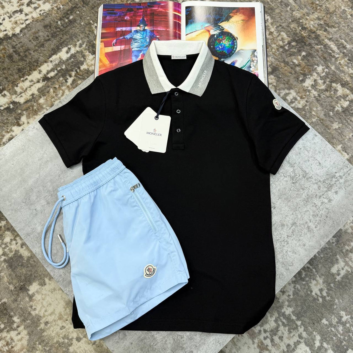 MCLR SHORT SET BLACK/BLUE