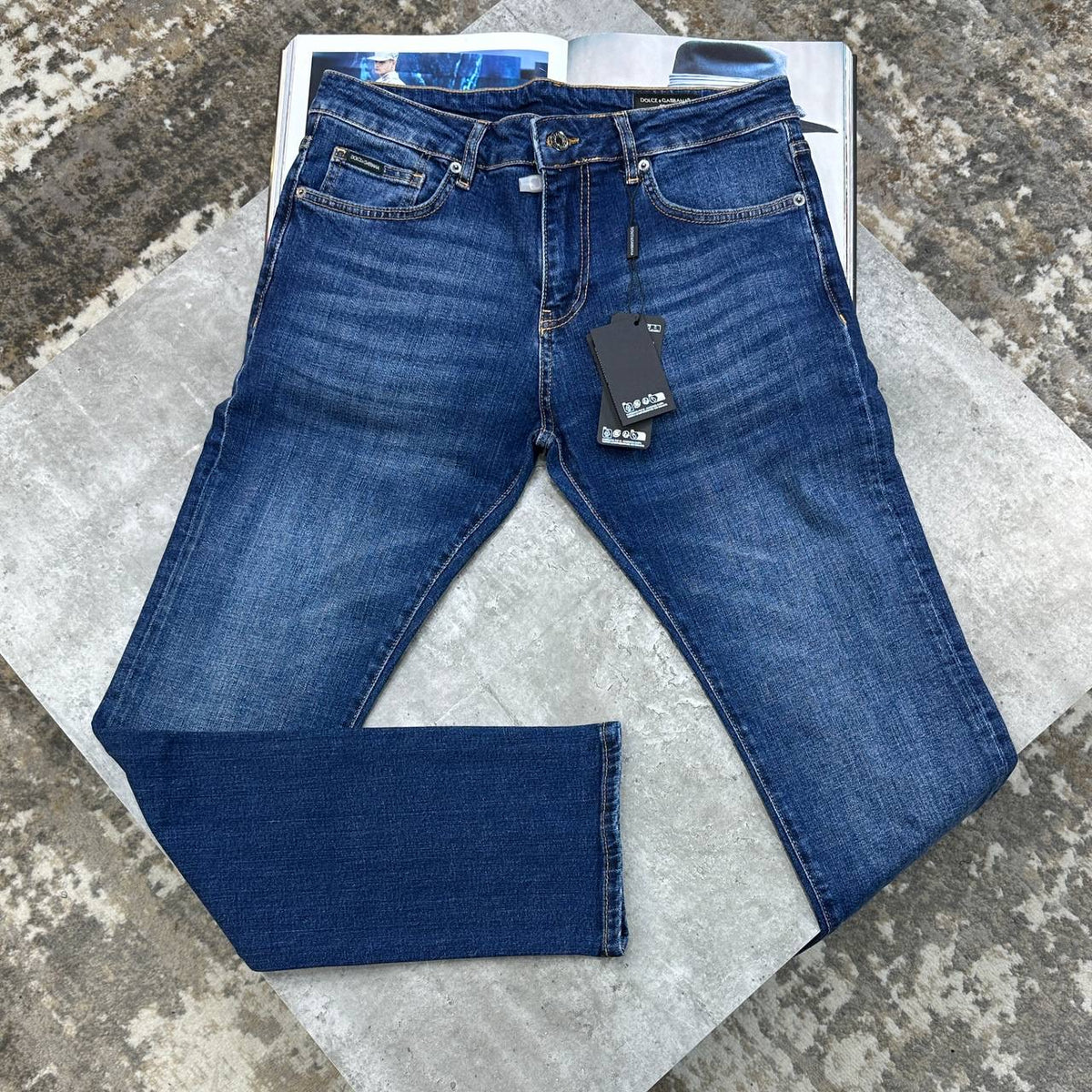 D&G REGULAR FIT JEANS NAVY