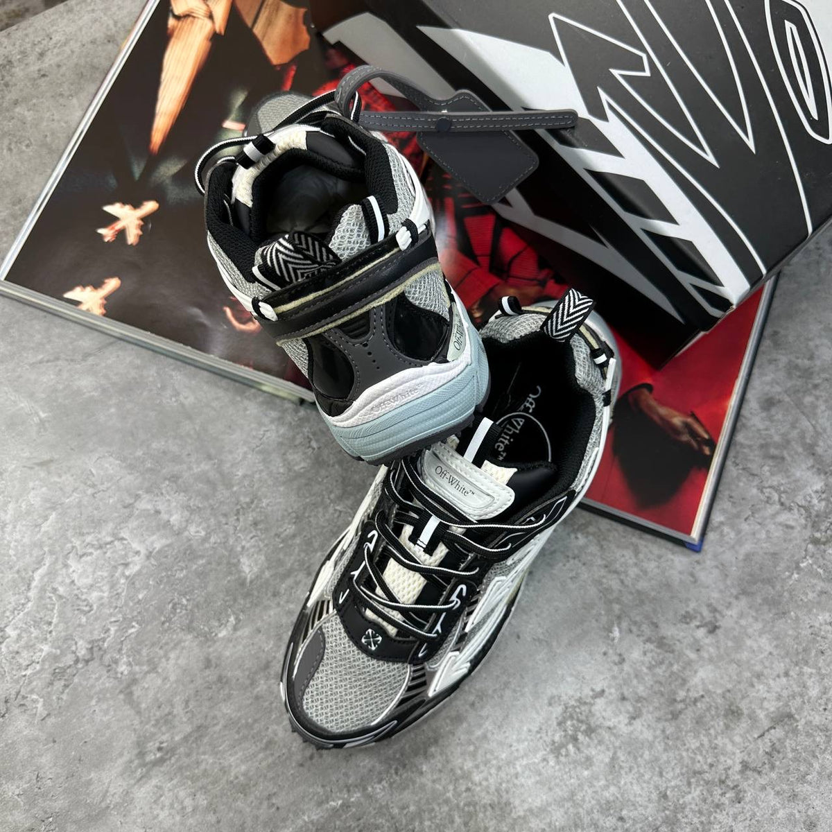 OFF-W TRAINERS GREY|BLACK