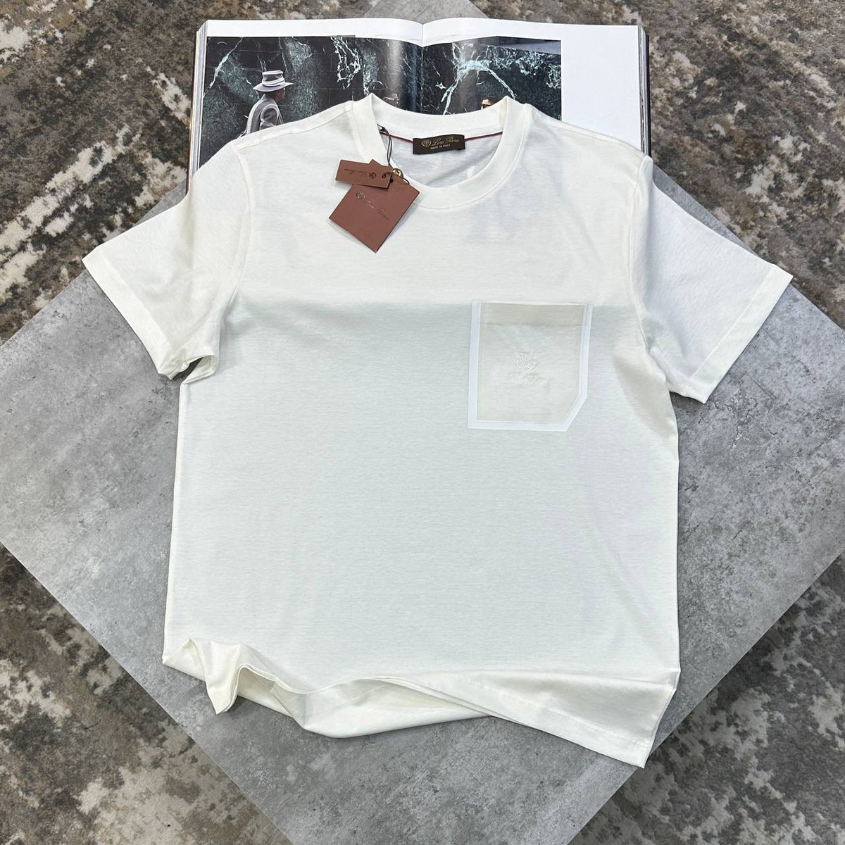 L|P FRONT PACKET T-SHIRT WHITE