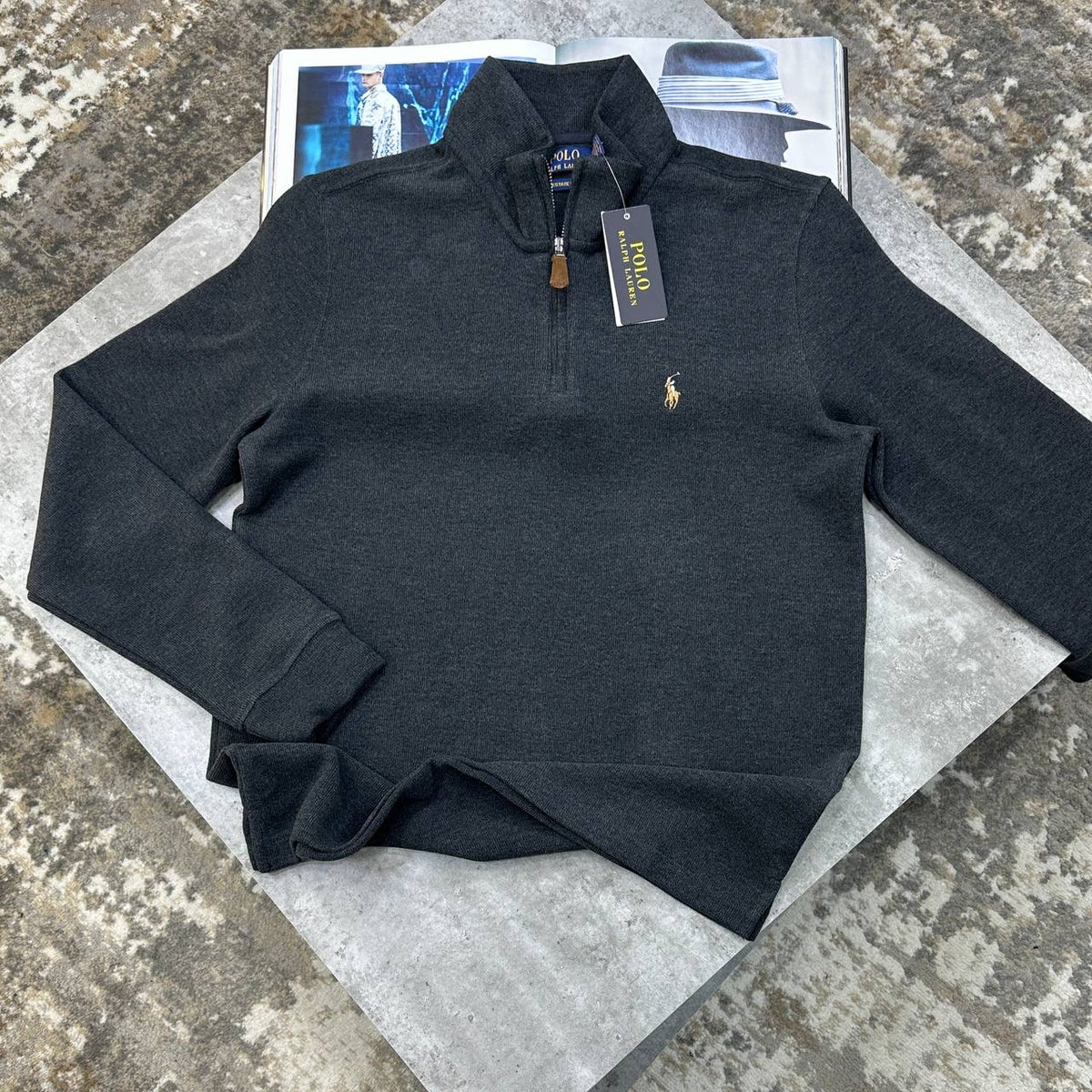 R|L HALF ZIP DARKGREY