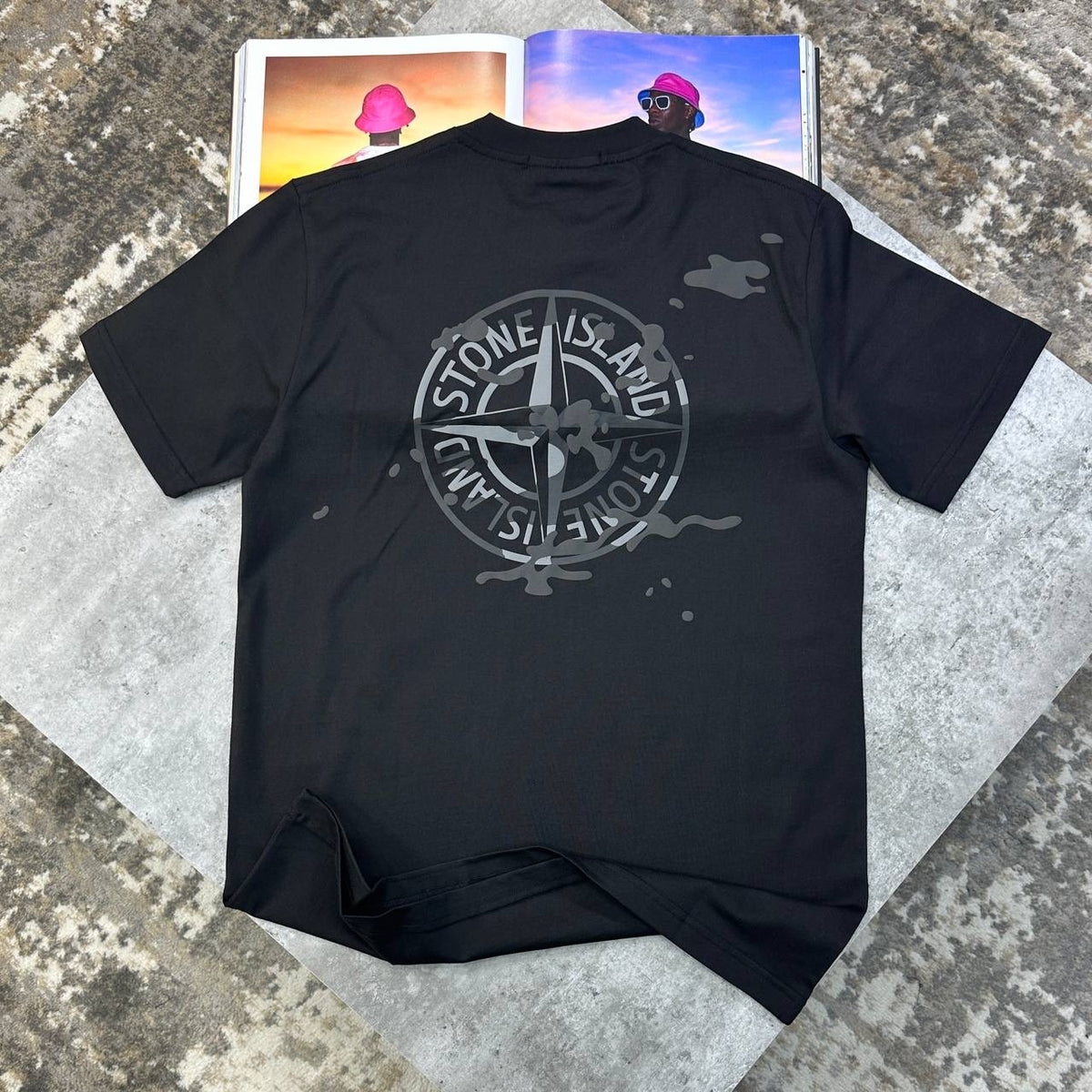 SI BACK BIG LOGO T-SHIRT BLACK