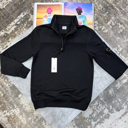 CP HALF ZIP JUMPER BLACK