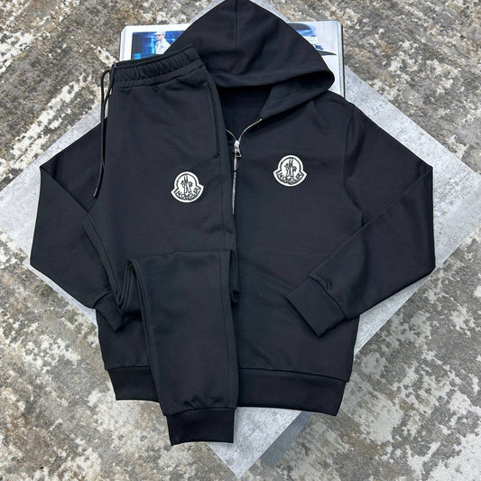 MNCR FRONT BIG BADGE TRACKSUIT BLACK