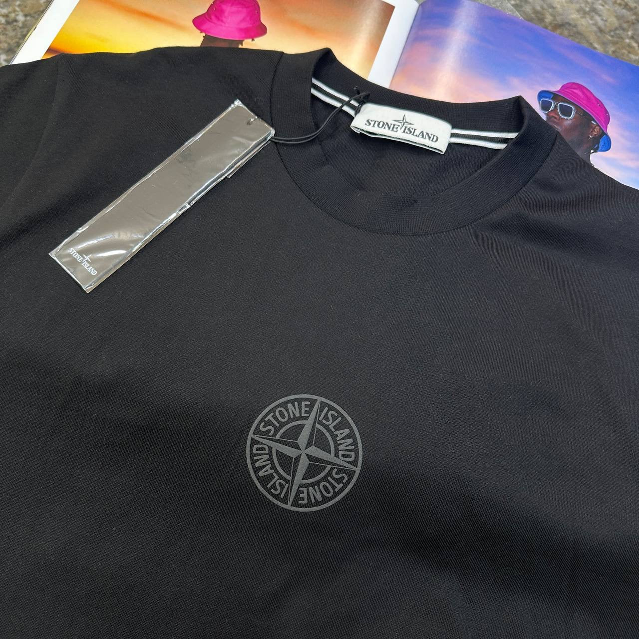 SI BACK BIG LOGO T-SHIRT BLACK