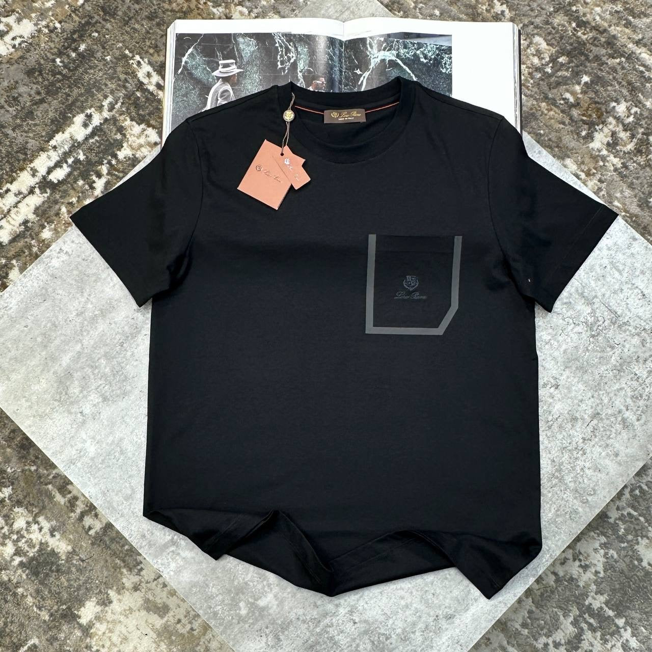 L|P FRONT PACKET T-SHIRT BLACK