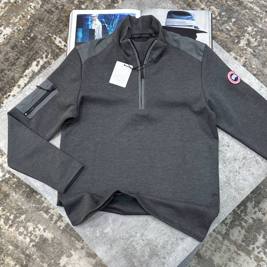 CG HALF ZIP JUMPER DARKGREY