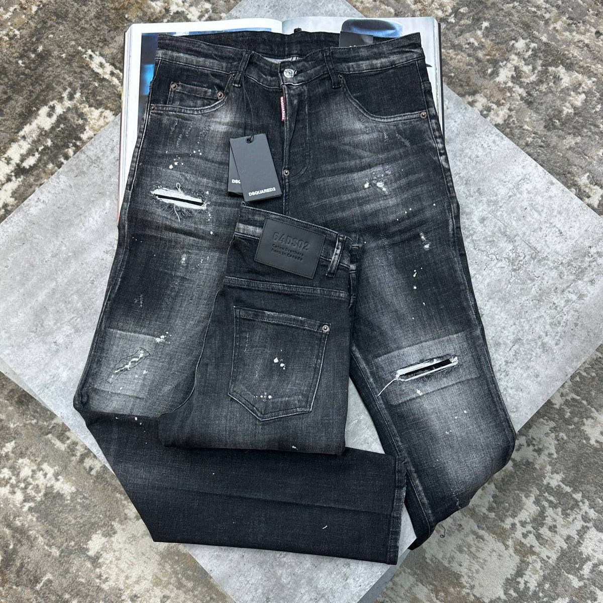 DSQD SLIM FIT JEANS BLACK