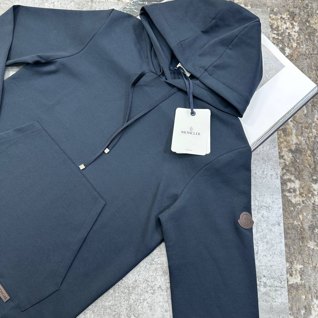 MCLR SIDE BADGE HOODIE NAVY