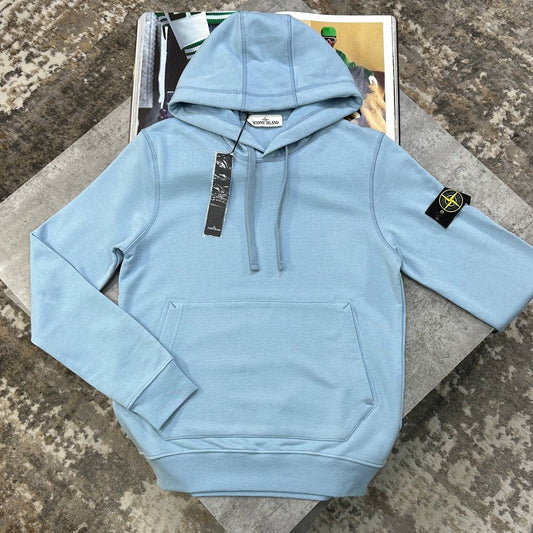 SI SIDE BADGE HOODIE LIGHTBLUE