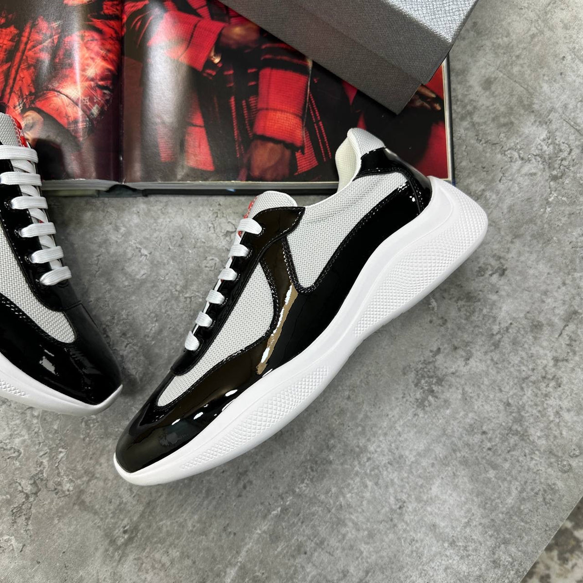 PRDA CUPS TRAINERS BLACK|WHITE