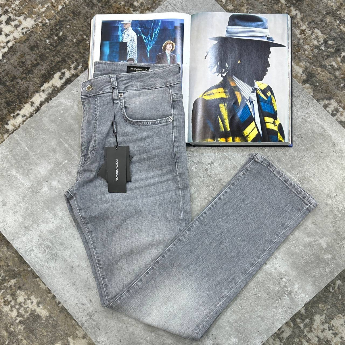 D&G REGULAR FIT JEANS GREY