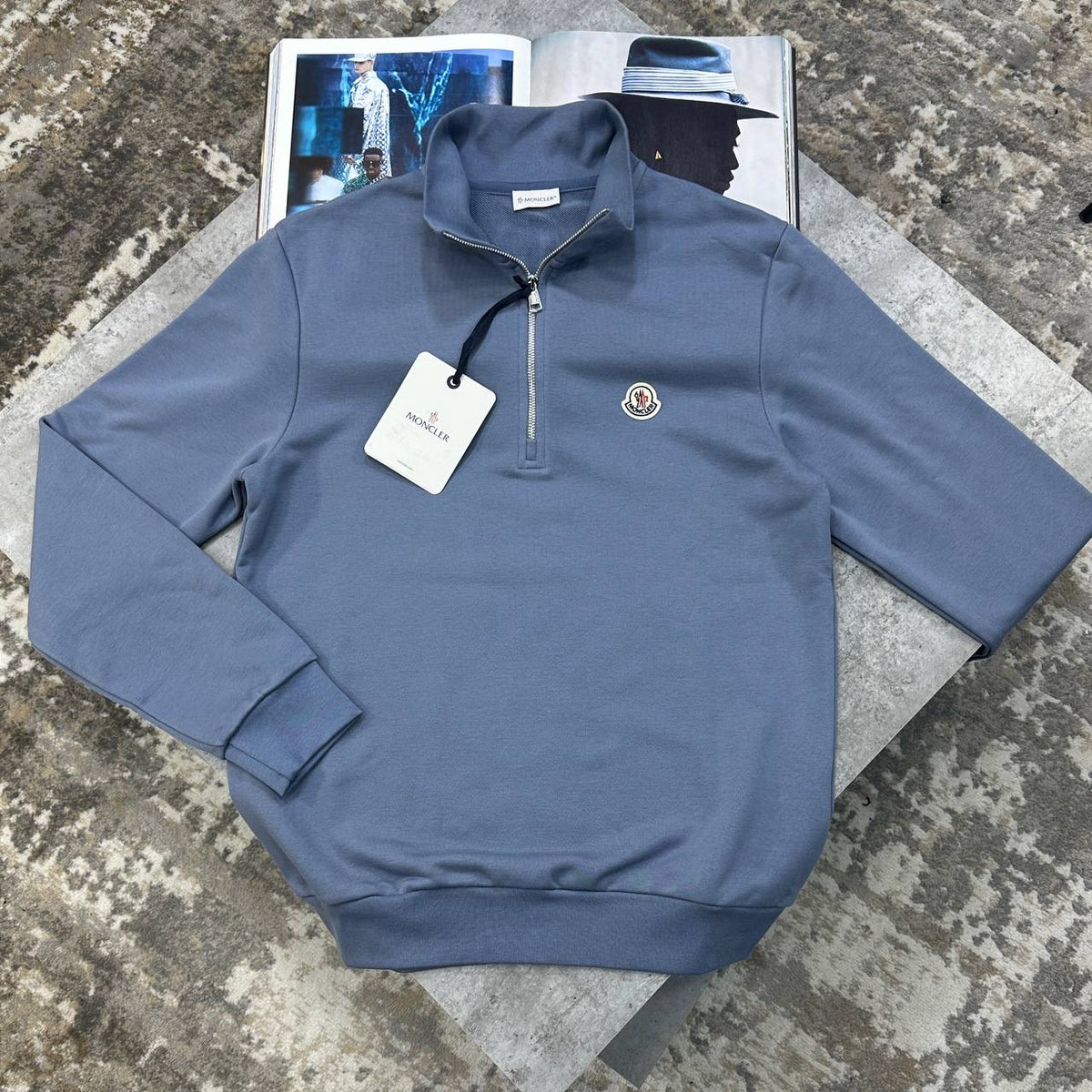 MNCR HALFZIP PALEBLUE