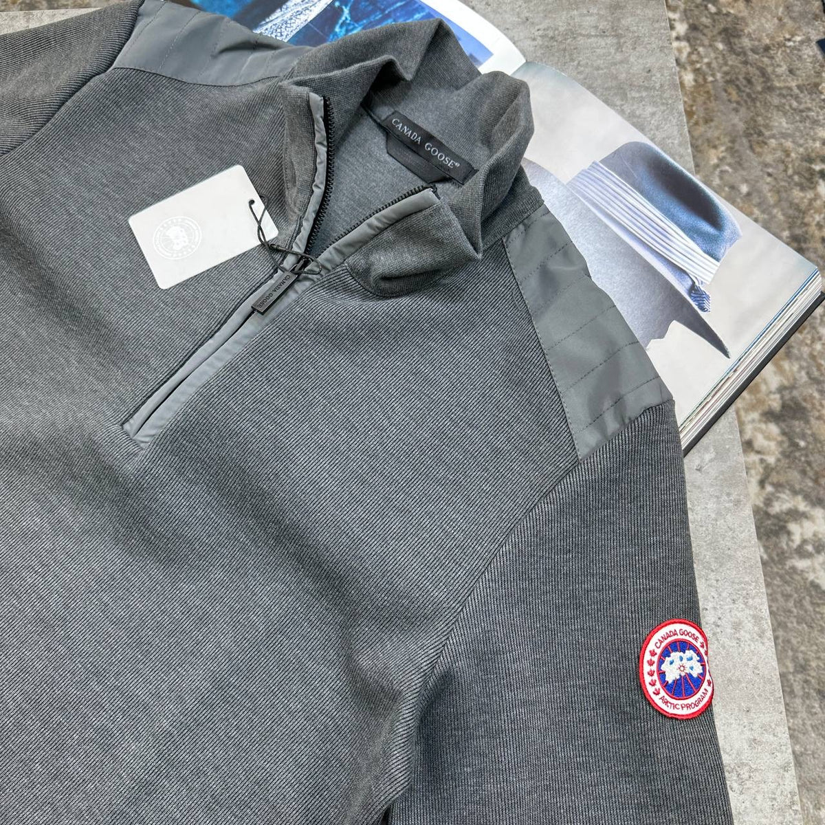 CG HALF ZIP JUMPER DARKGREY