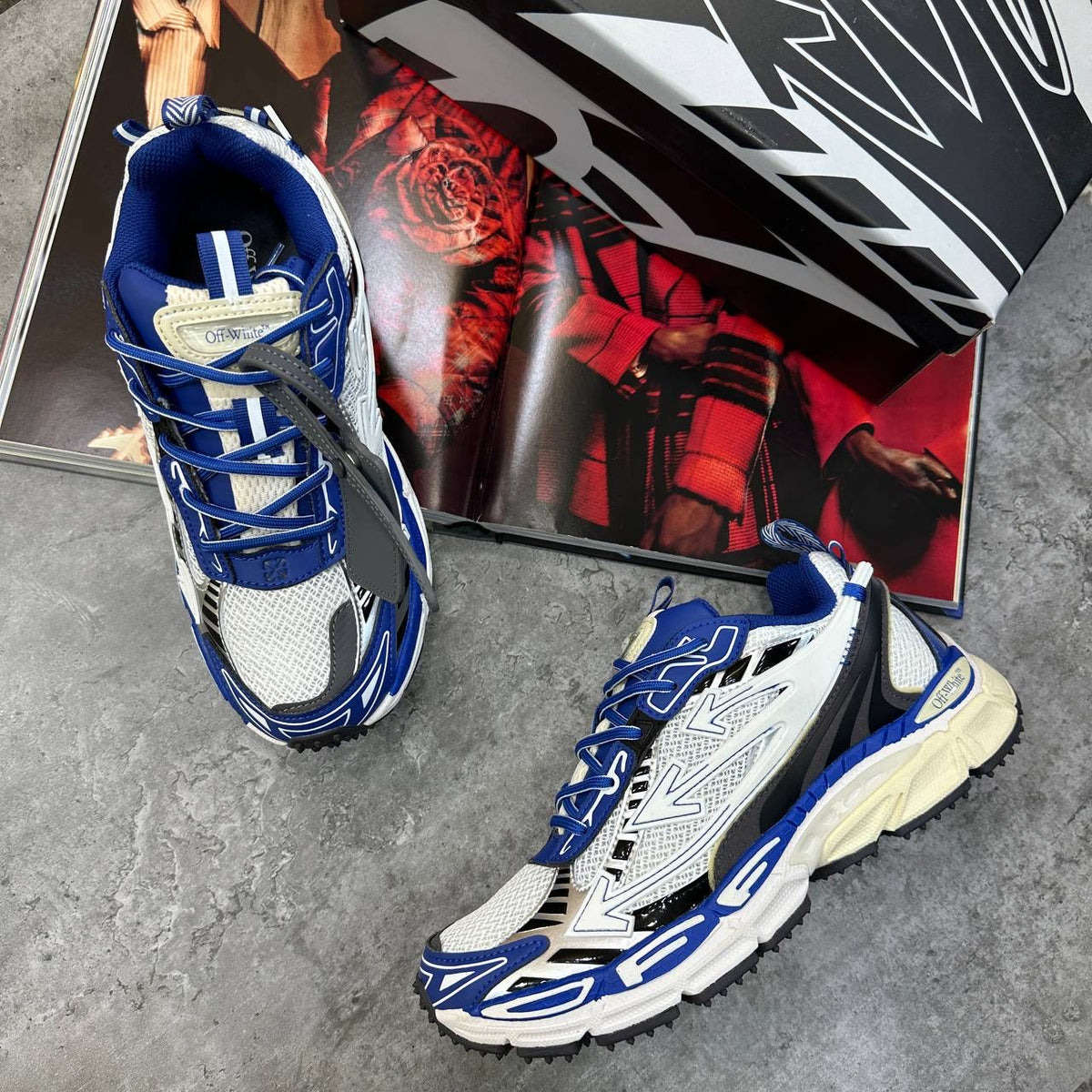 OFF-W TRAINERS BLUE