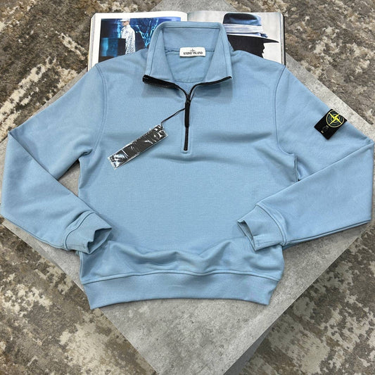 SI SIDE BADGE HALFZIP BLUE