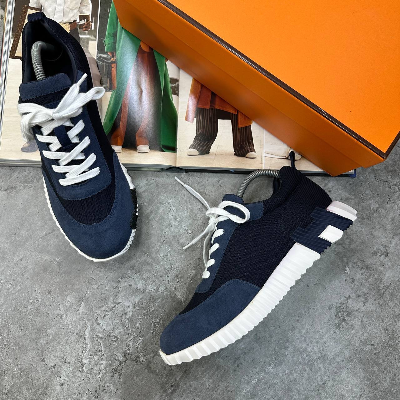 HRMS BOUNCING TRAINERS NAVY-WHITE