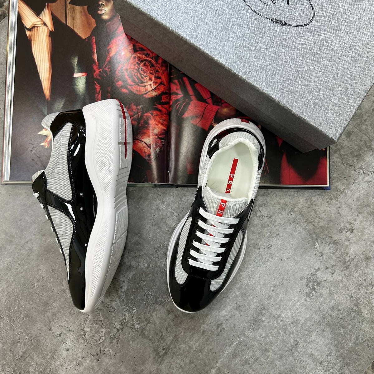 PRDA CUPS TRAINERS BLACK|WHITE