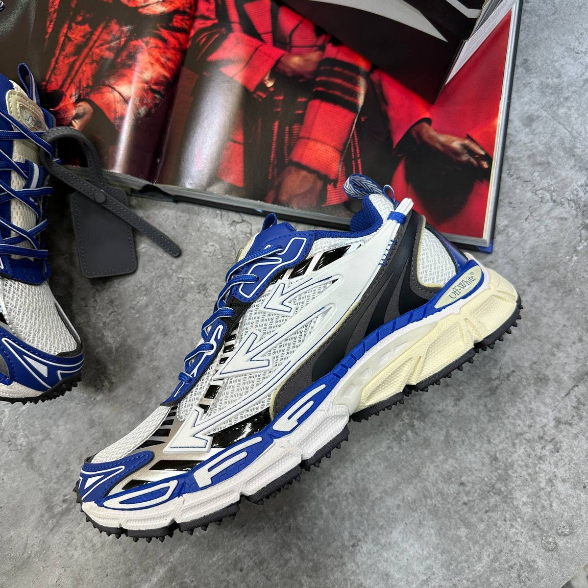 OFF-W TRAINERS BLUE