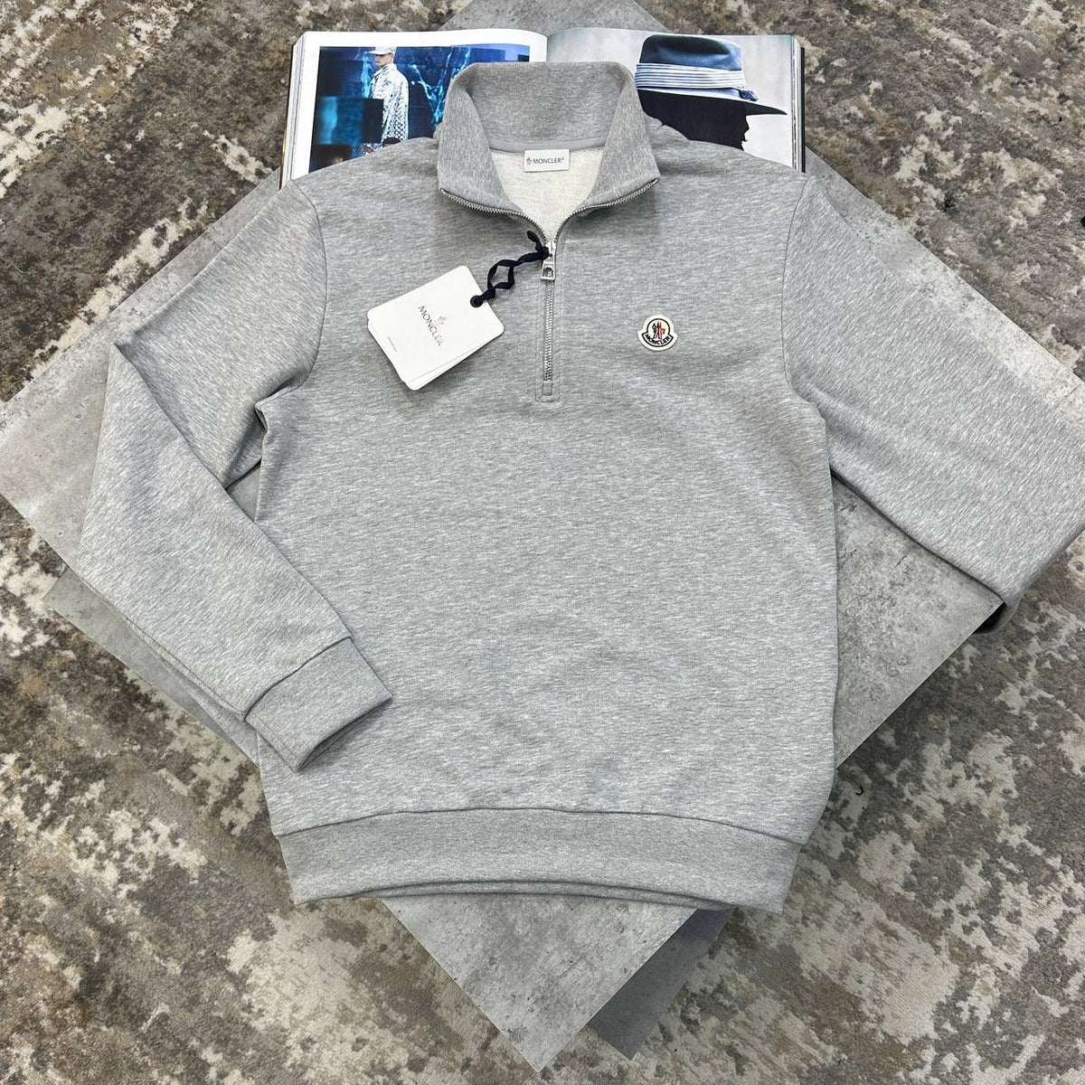 MNCR HALFZIP LIGHTGREY