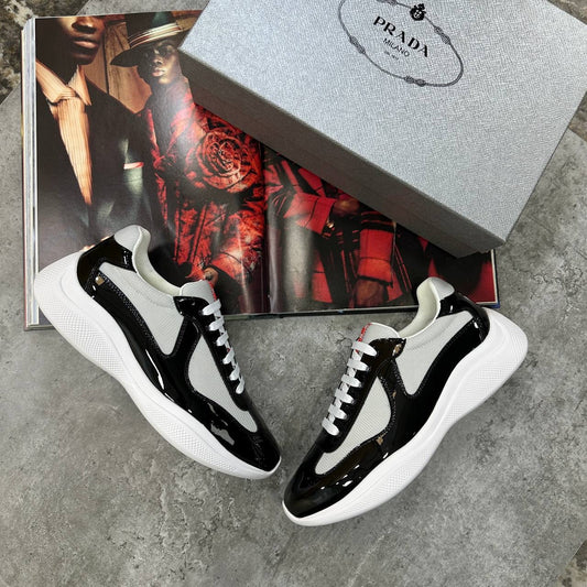 PRDA CUPS TRAINERS BLACK|WHITE