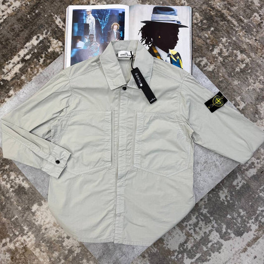 SI FRONT POCKET OVERSHIRT LIGHTGREY