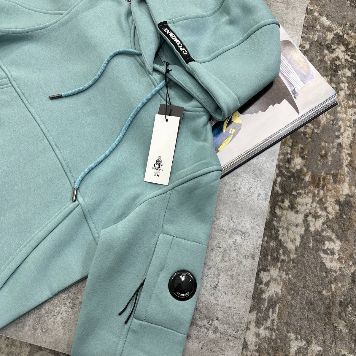 CP SIDE BADGE HOODIE MINT