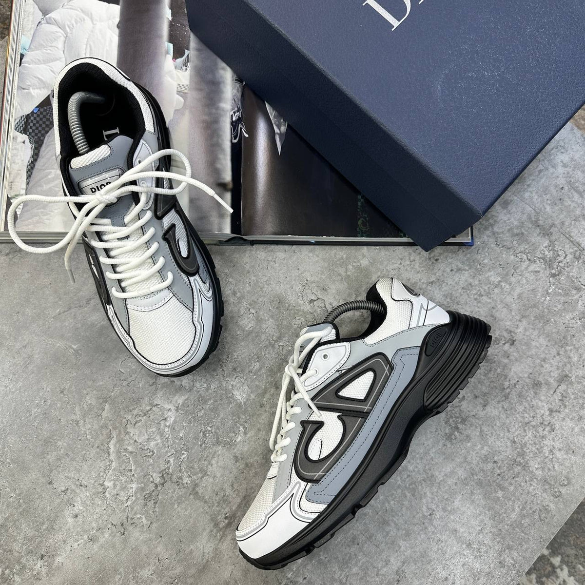 B-30 TRAINERS WHITE|GREY