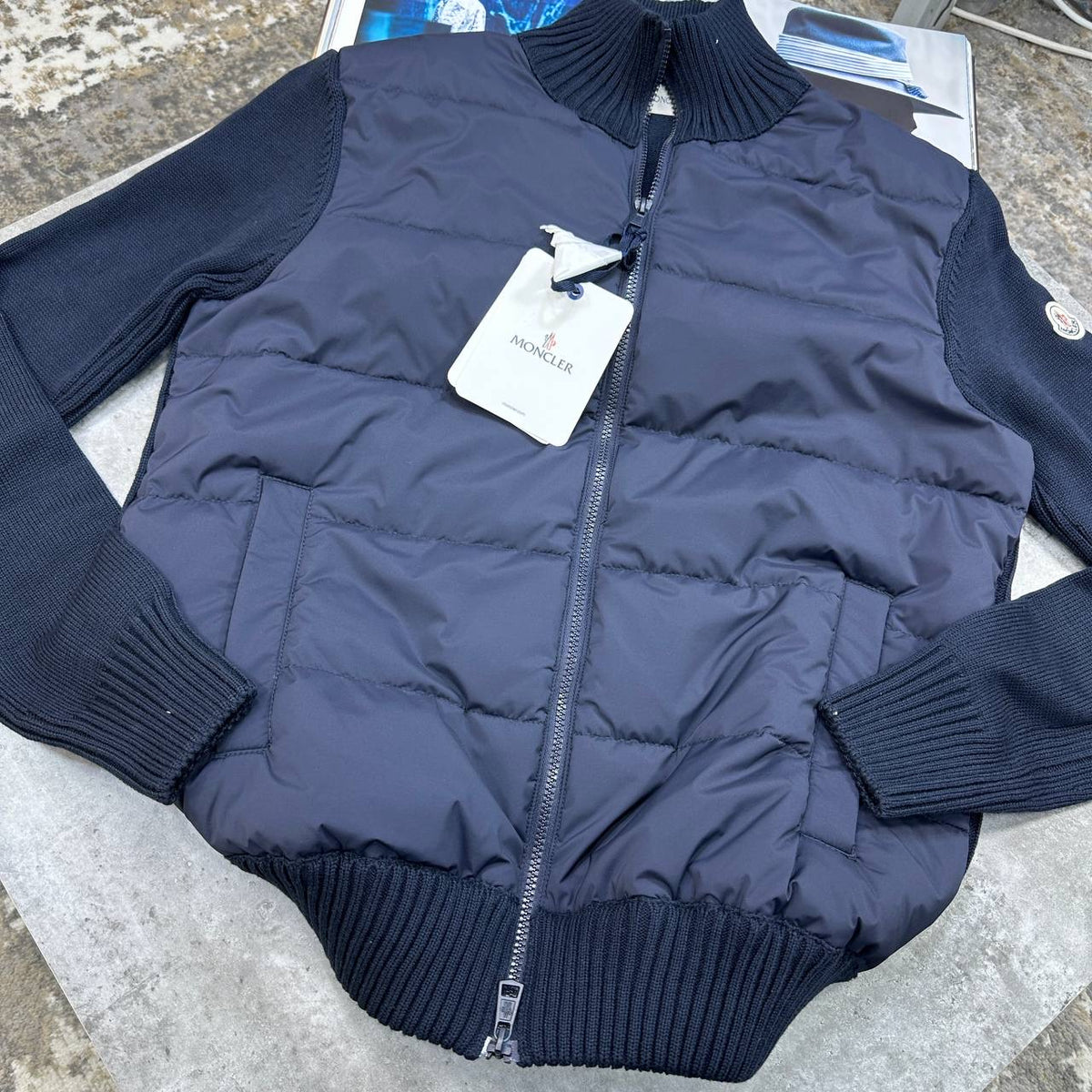 NCLR SIDE BADGE JACKET NAVY
