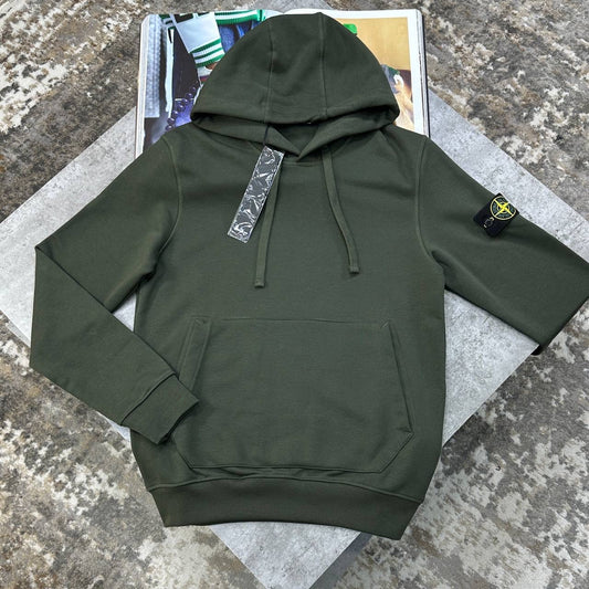 SI HOODIE SIDE BADGE KHAKHI