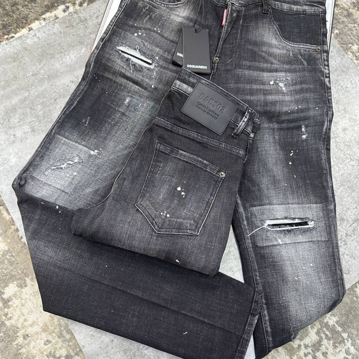 DSQD SLIM FIT JEANS BLACK